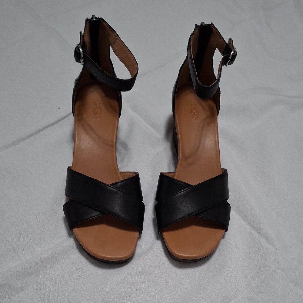 EUC UGG Black Women's Sandals size 8